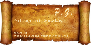 Pellegrini Gusztáv névjegykártya