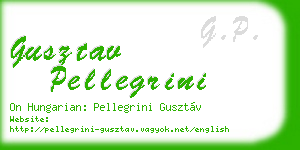 gusztav pellegrini business card